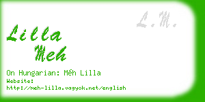 lilla meh business card